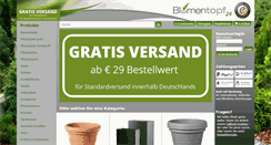 Desktop Screenshot of blumentopf24.de